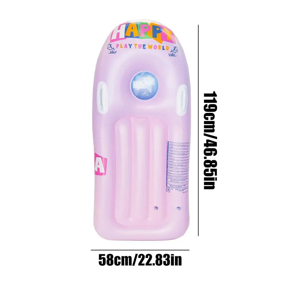 Pool Floats Swimming Pad Lounge Bed Pvc Lounger Mat Raft Floatie Toys Zpaxo Pink United States