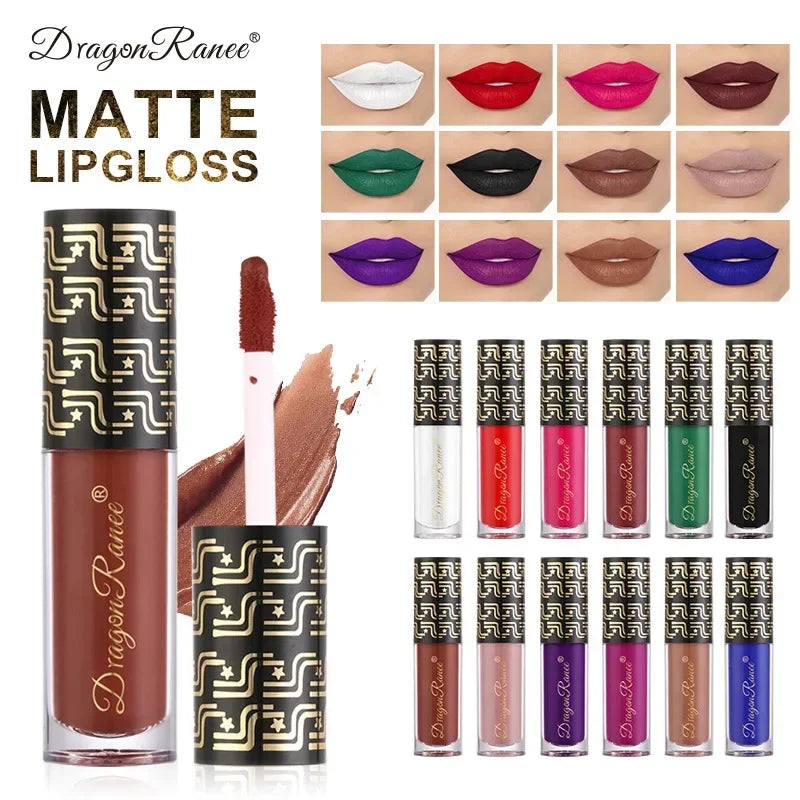 Ryukin Matte Liquid Lipstick Makeup Lip Glaze Moisturizing Waterproof Zpaxo