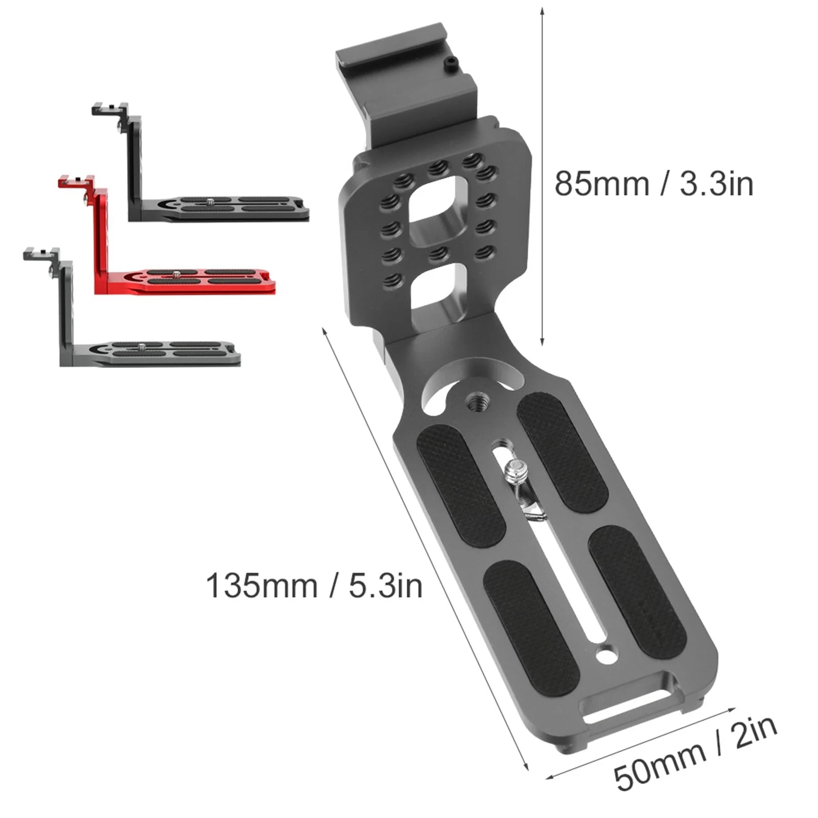 L Shape Quick Release Plate Metal Shoe Mount Hydraulic Ballhead SLR