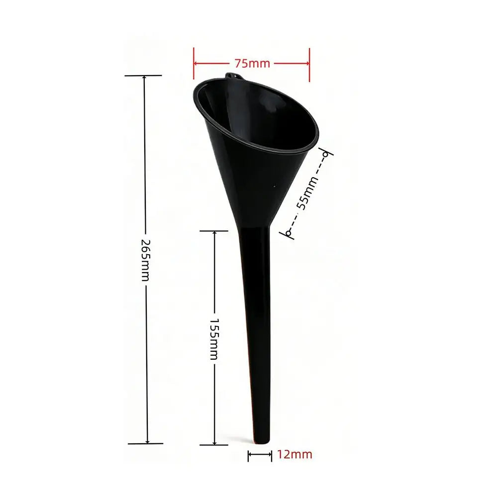 Long Stem Refueling Funnel – Oil, Gas & Fuel for Car & Bike Automotive Funnel Zpaxo Black S