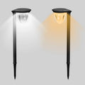 Solar Lights Outdoor Waterproof Garden 1 Powered LED Lamp Decorative Zpaxo 2PCS Warm China Mainland