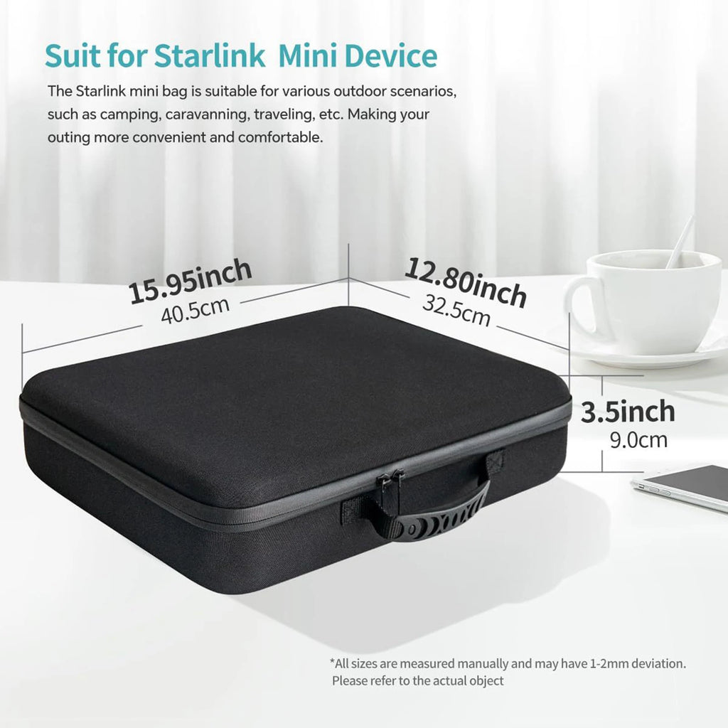 Portable Carry Bag with Handle Protective Hard Carrying Case Multiple Compartments Protection Bag for Starlink Mini Accessories Zpaxo