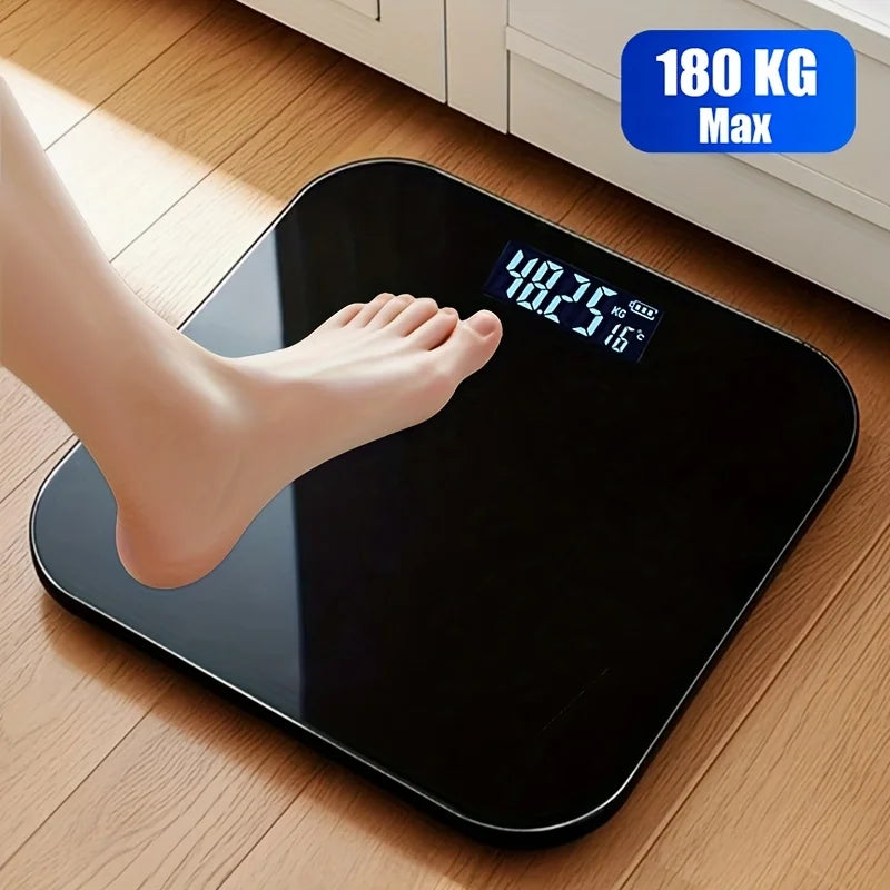High-Precision Bathroom Scale, Electronic Scale, Accurate, with LED Display And Temperature Reading Switchable Between Zpaxo