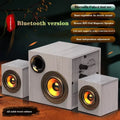 Computer Audio Full Set of Wired Outside The Loudspeaker Active Living Room Heavy Subwoofer Large Volume Professional Zpaxo WHITE