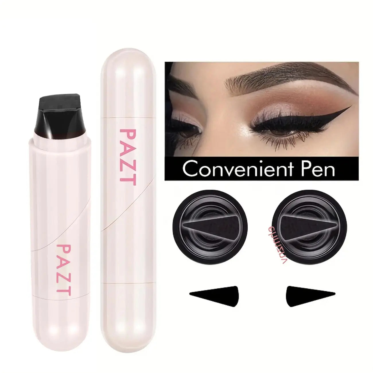Dual-head Rotatable Eyeliner Stamp Integrated Waterproof Long Wear