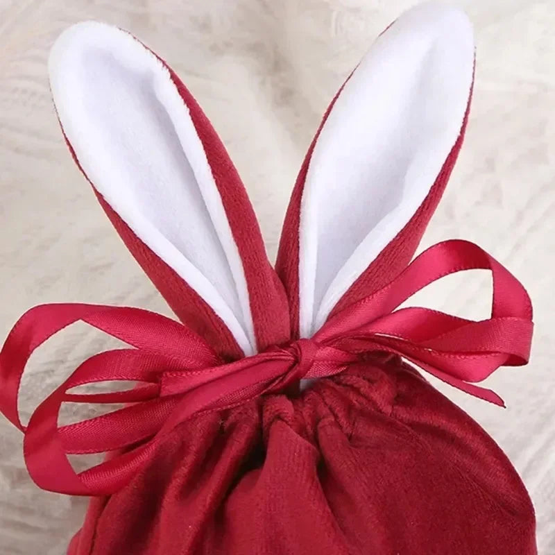 Easter Cute Bunny Packing Bags Velvet Valentine's Day Rabbit