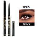 1/3/5/12pcs Black Brown Eyeliner Pencil Lasting Waterproof & Sweat-Proof Eye Pencil Matte Smooth Eye Liner Eyelid Pencil Makeup Zpaxo Black-1pcs