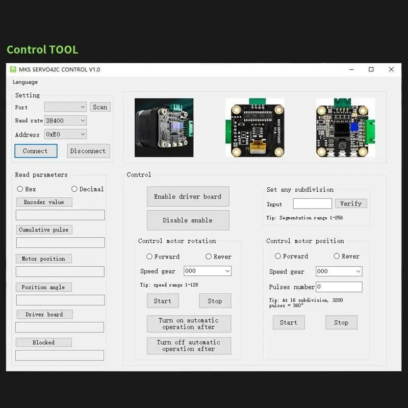 652F 3D Printer Accessories MKS Servo42C PCBA Motor Driver Instead Zpaxo