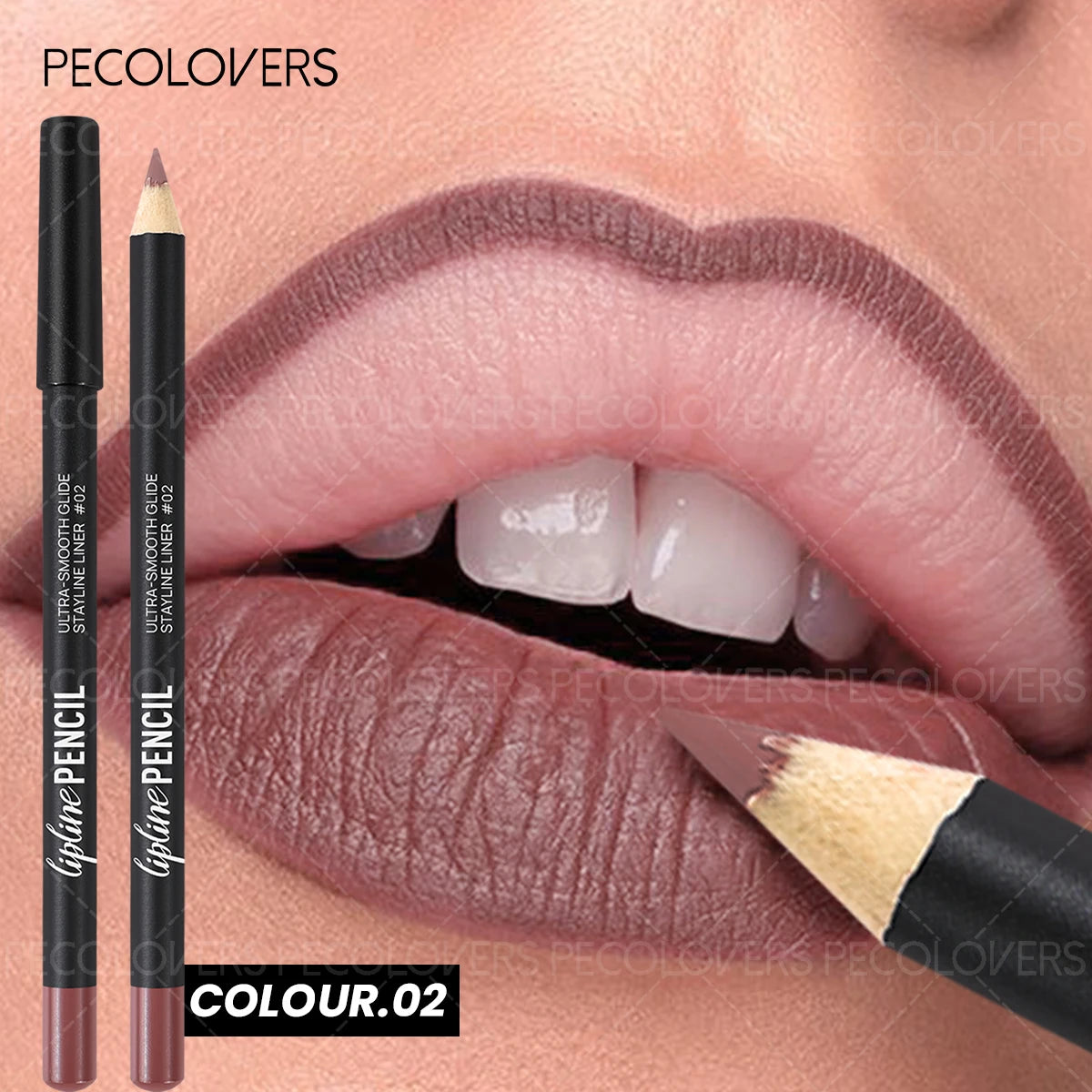 1PC Matte Lip Pencil, Long-Lasting & Waterproof, Various Colors to Choose, High Quality Lip Makeup, Daily Use Zpaxo 02