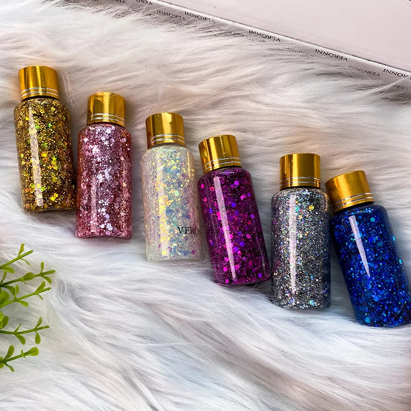 Sparkle Glitter Gel Sequins Face Body-glitter Makeup Lips& Hair Zpaxo