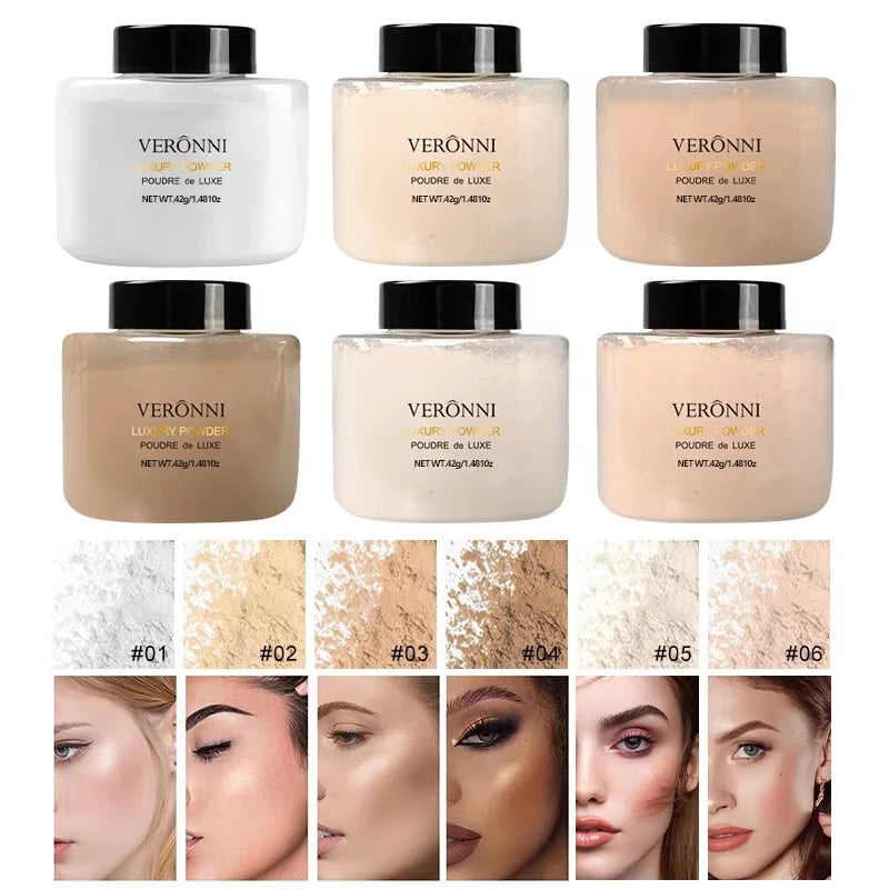 Banana Shaped Loose Powder Loose Baking Powder Oil-control Long Lasting Coverage Setting powder Facial Makeup Make Up For Women Zpaxo