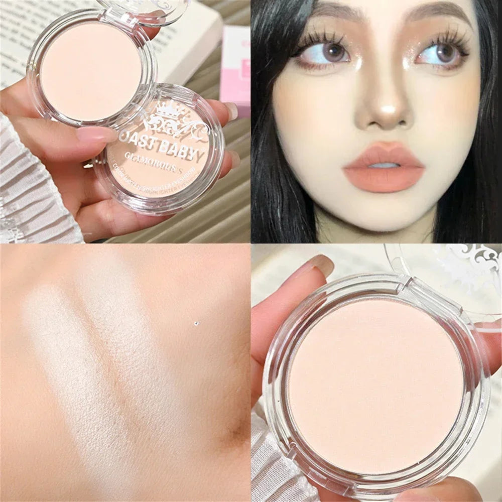 Monochrome Matte Beige Highlighter Palette Lasting Face Contouring Zpaxo 03Light Beige