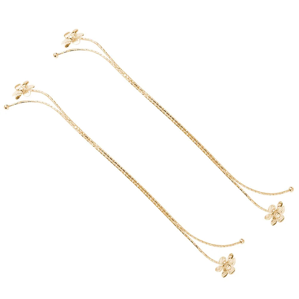 Alloy Curtain Holdbacks Delicate Flower Tiebacks Drape Fixing Strap