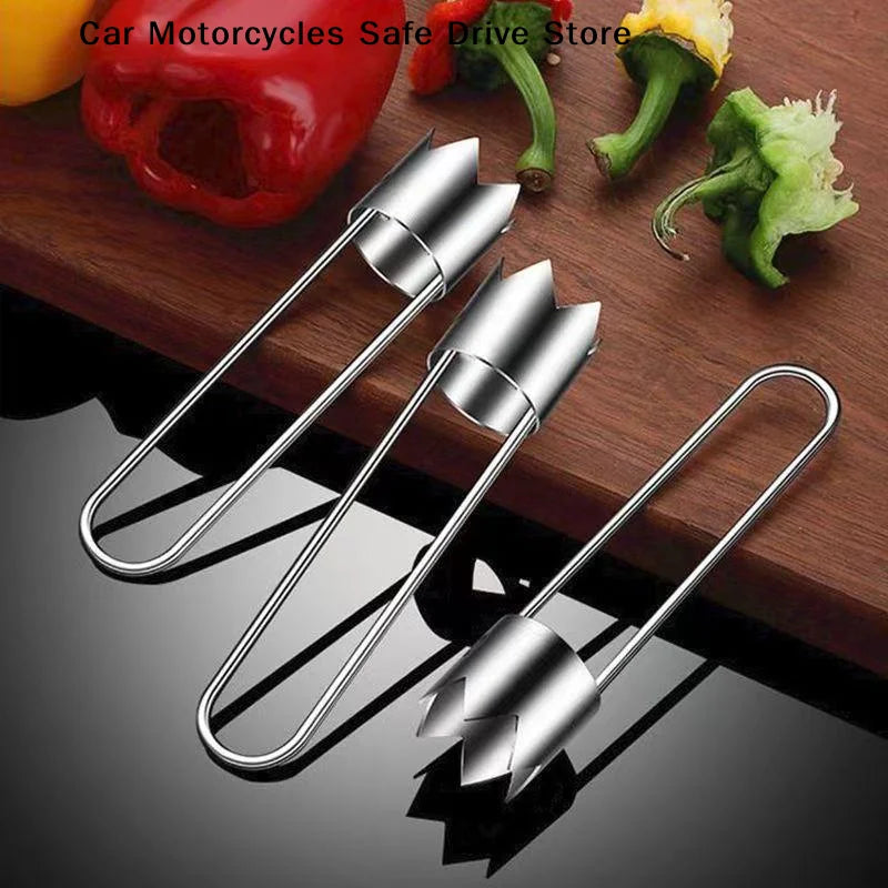 Stainless Steel Corer Tool Fruits Veggies Like Apples Peppers