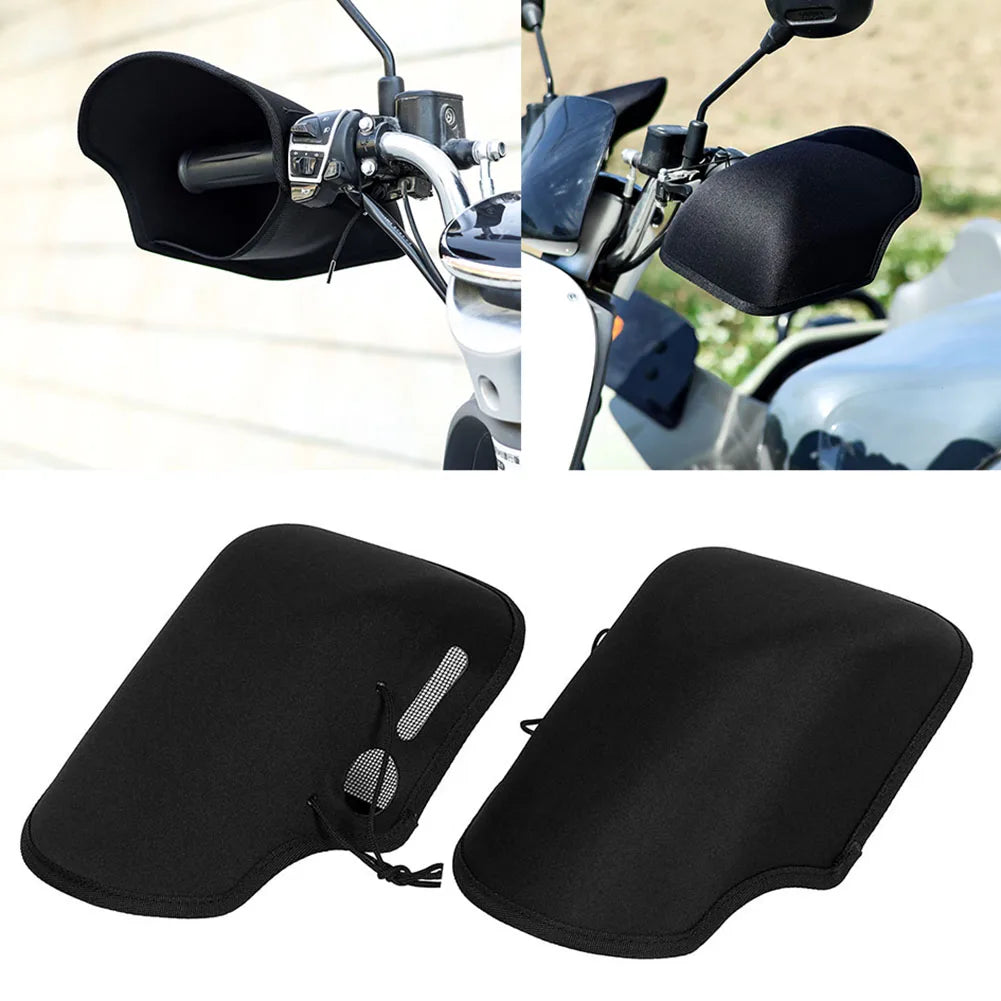 1 Pair Motorcycle Grip Handlebar Muffs Windproof Sun Protection Breathable Handguards Motorbike Handle Cover Gloves Zpaxo