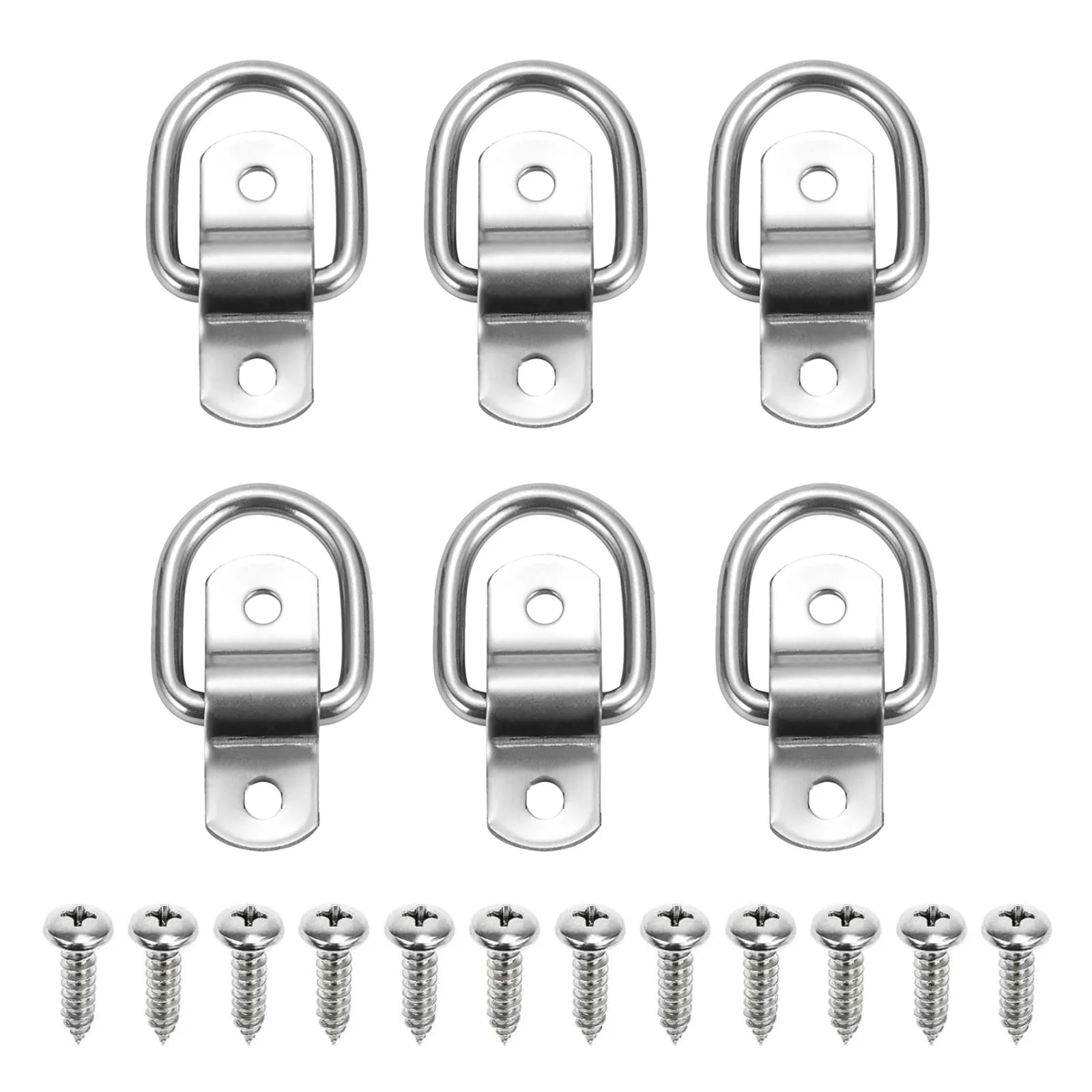 D Rings Tie Down Anchors Ring Pull Hook Stainless Steel Lashing Load