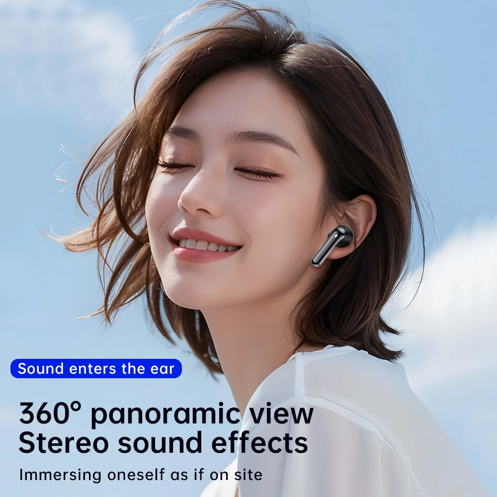 ANC Bluetooth 5 3 Earphones Hybrid Active Noise Cancelling Wireless