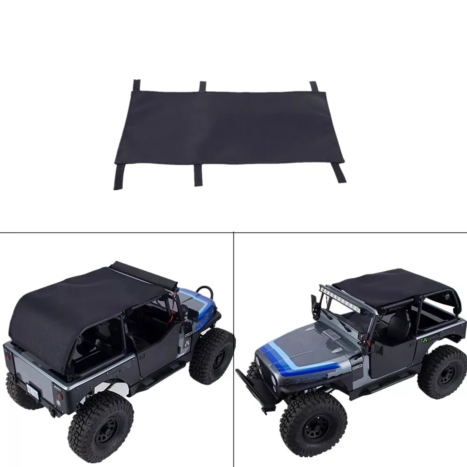 RC Car Nylon Roof Sunshade Cloth Waterproof Shade Cover Decoration