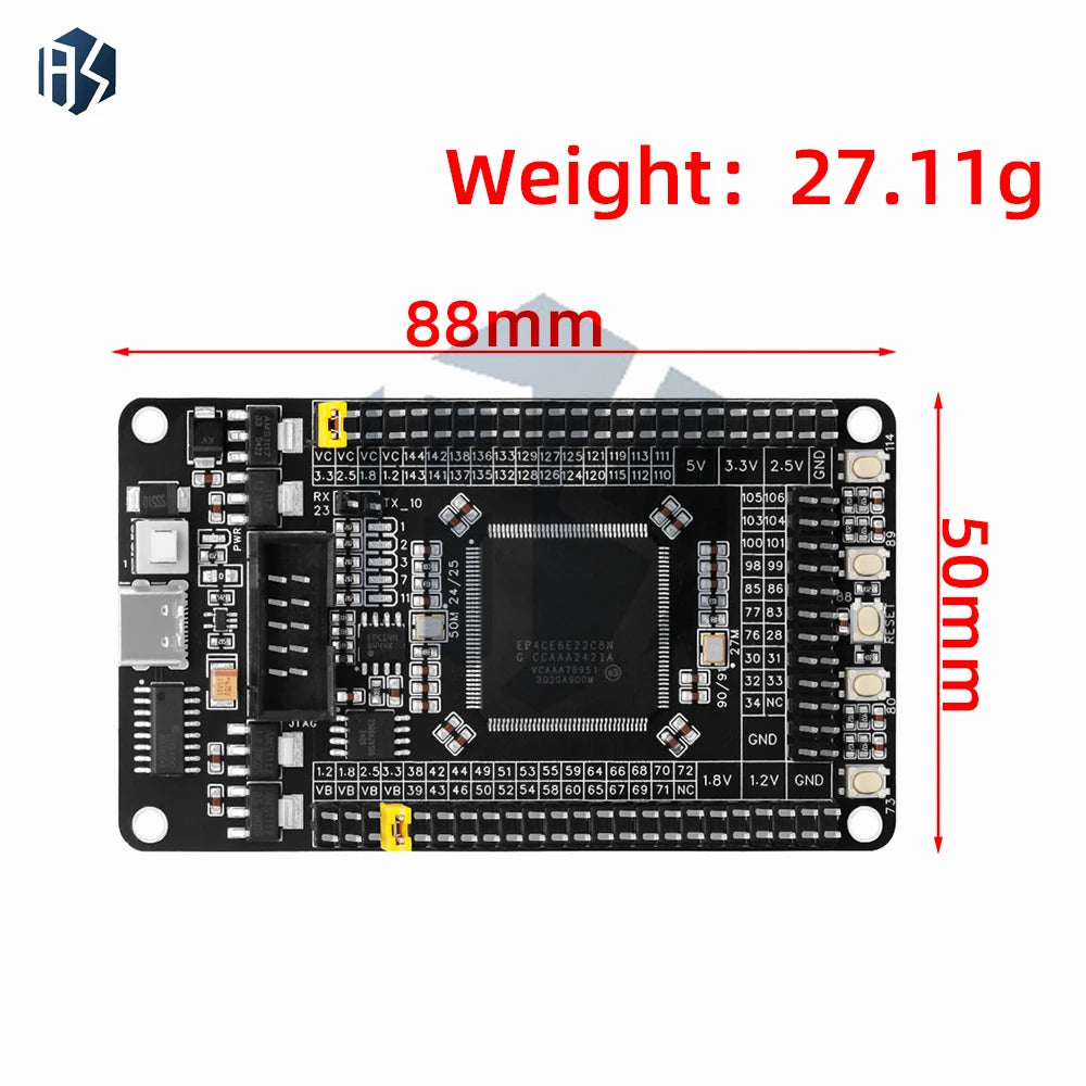 EP4CE6E22C8N Cyclone IV FPGA Board, 2.5V Core Development Module for Arduino Compatible Zpaxo