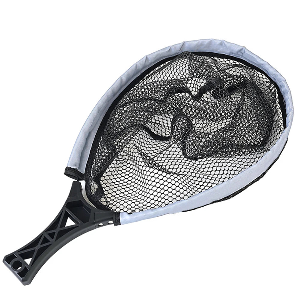 Fly Fishing Landing Net Non-slip Handle Foldable Tackle Bag Trout