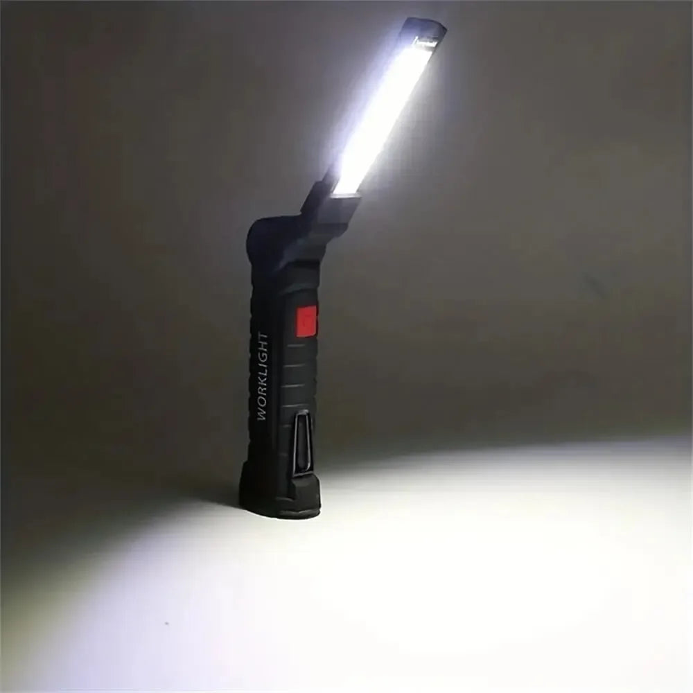 ESMARTER USB Rechargeable LED Flashlight – 5 Modes, Magnetic Base