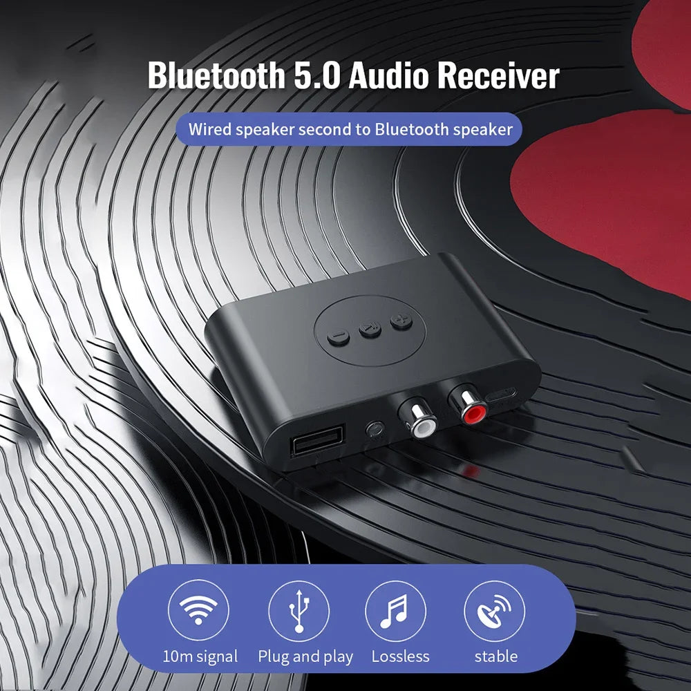 5.0 NFC Bluetooth-Compatible Audio Receiver Car Hands-free NFC B21 Adapter Receiver for Amplifier Support U Disk Music Playback Zpaxo