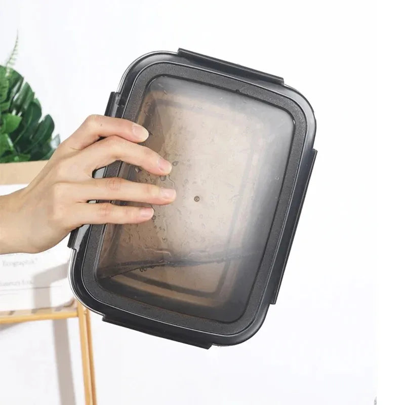 1x 304 Stainless Steel Lunch Bento Box Family Refrigerator Food