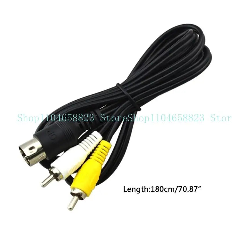 Audios Video AV-Cable Wire Adapter to RCA-TV Connection Cord for Mega Drive 1 Zpaxo