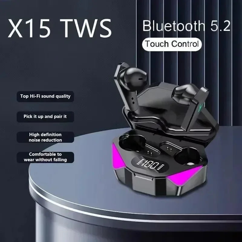 TWS Earphones Bluetooth Wireless Gamer Headphones 65ms Low Latency