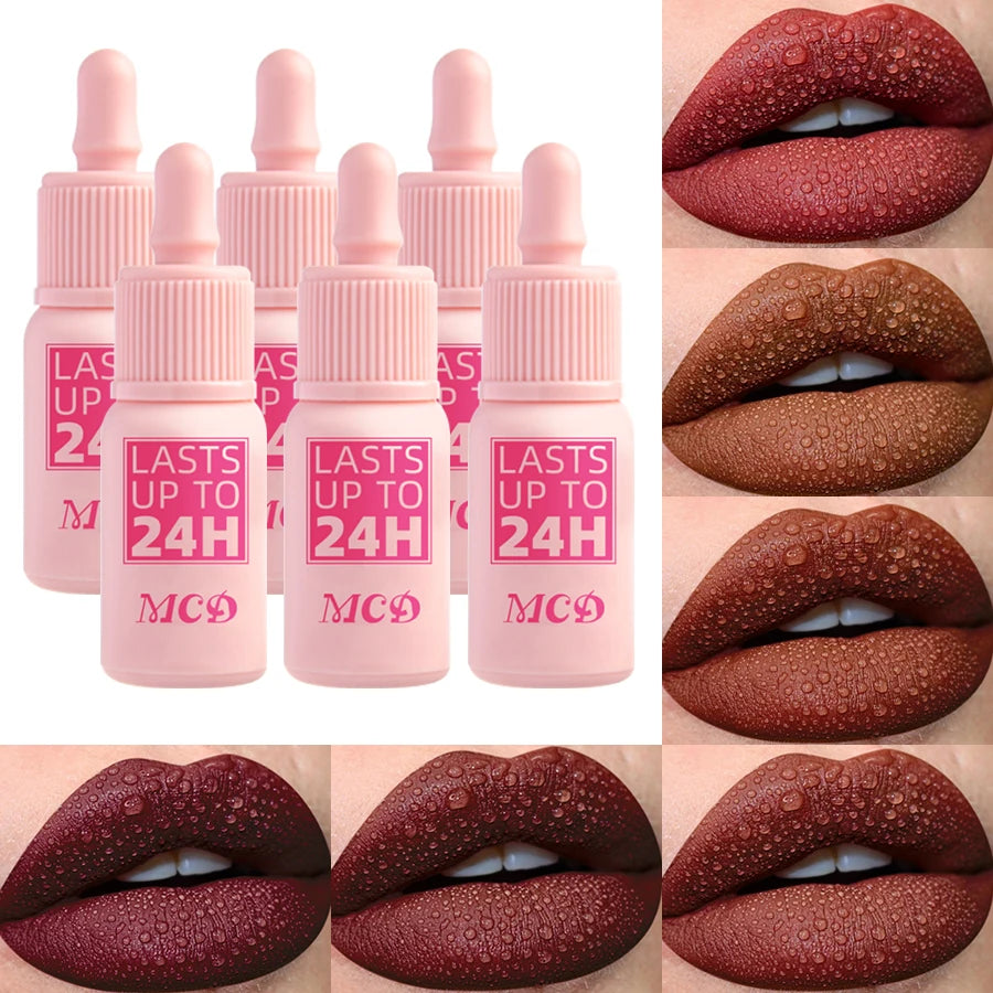 19 Colors Non-stick Cup Velvet Satin Gloss Lip Glaze Liquid Matte