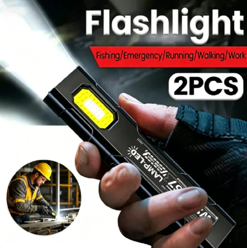 KDULIT Magnetic LED Flashlight – 5-Mode USB-C Rechargeable Torch Rechargeable Flashlight Zpaxo