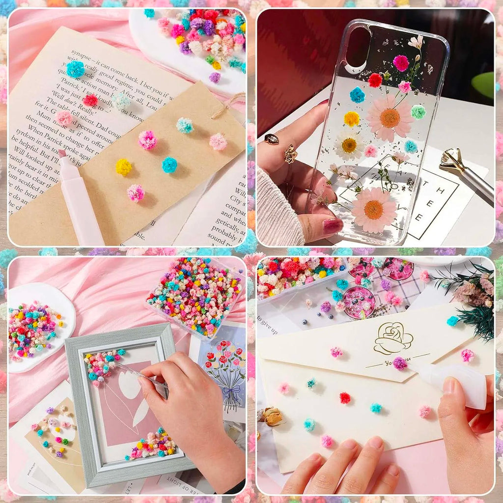 1Bag Flowers for Nail Art Craft Candle Soap Making Wedding Party DIY Epoxy Resin Crafts Home Decoration Mini Pressed Flower Zpaxo