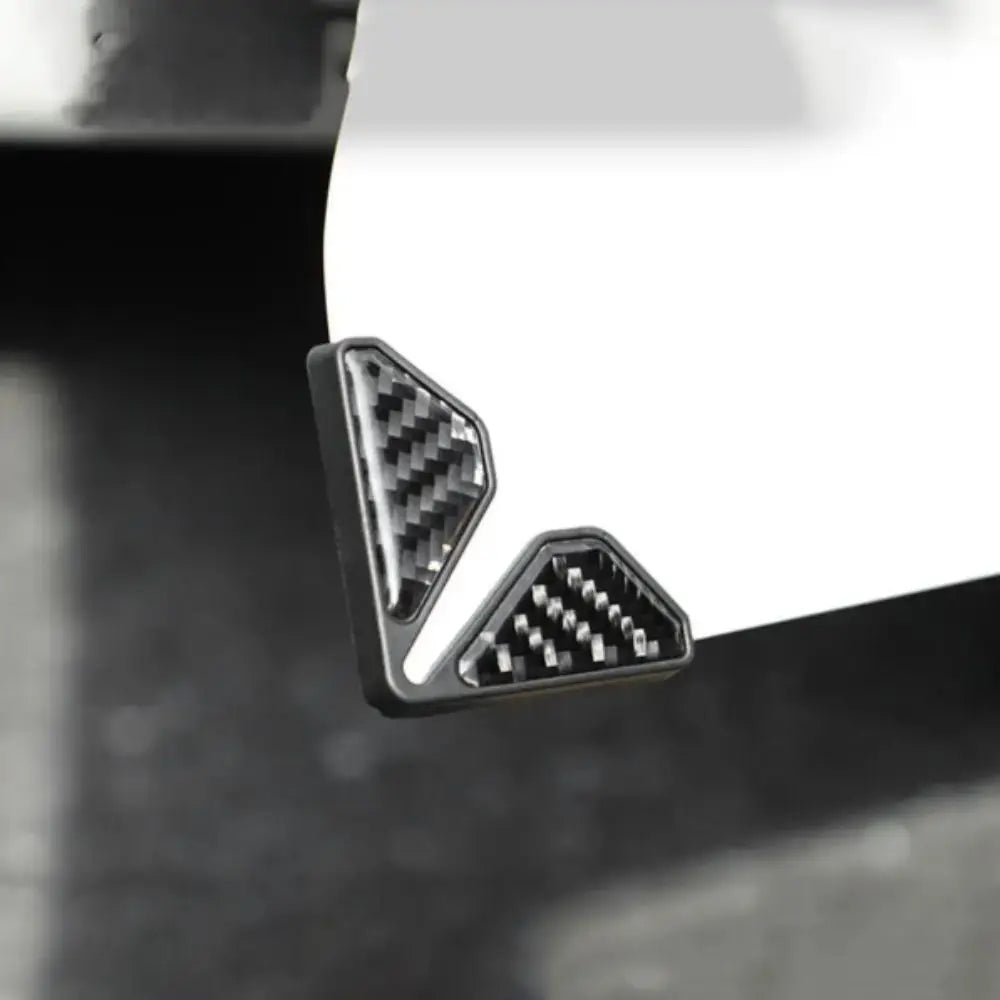 Carbon Fiber Car Door Anti-collision Stickers Thicken Sticker Soft Plastic Door Corner Anti-scratch Protection Universal Zpaxo