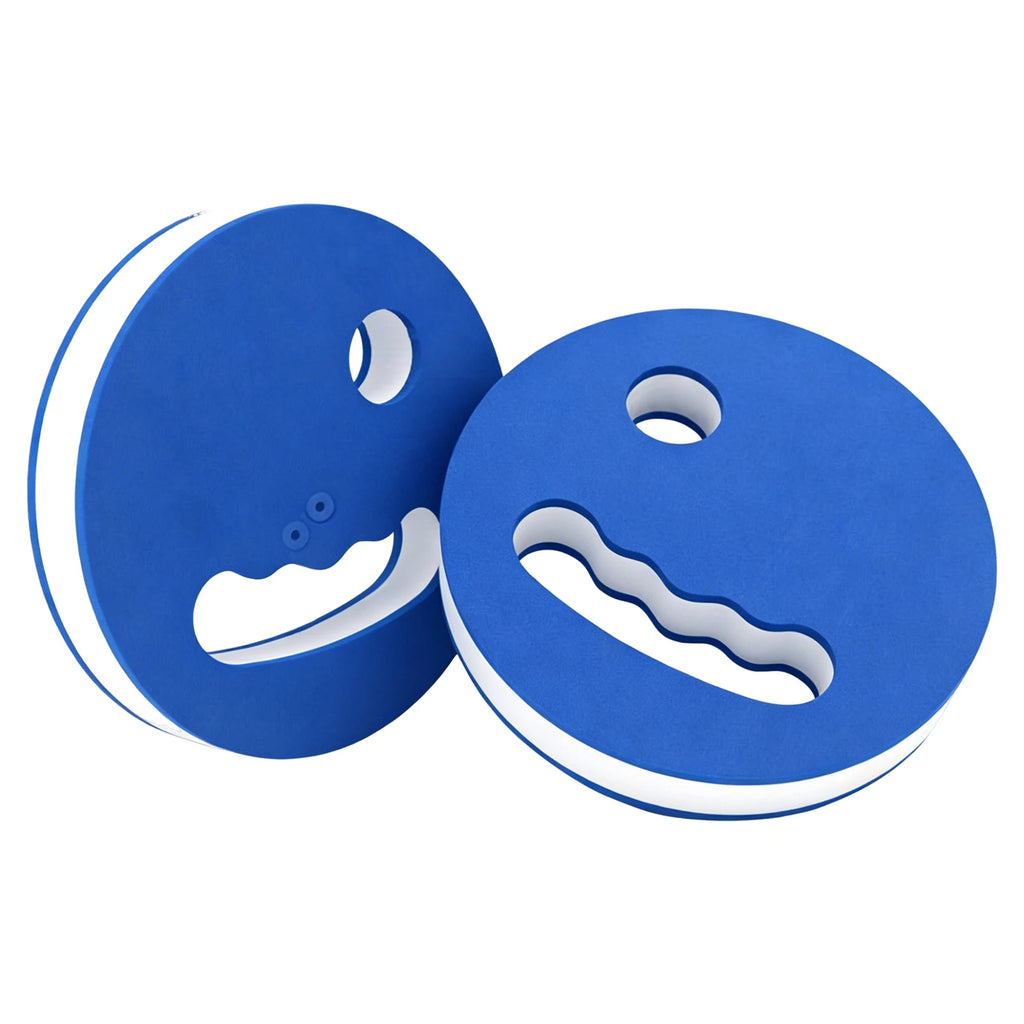 1Pair Water Exercise Discs with Manual Handle Water Paddle Board Hand-Held Float Board Pool Training Equipment Swimming Aids Zpaxo Dark Blue