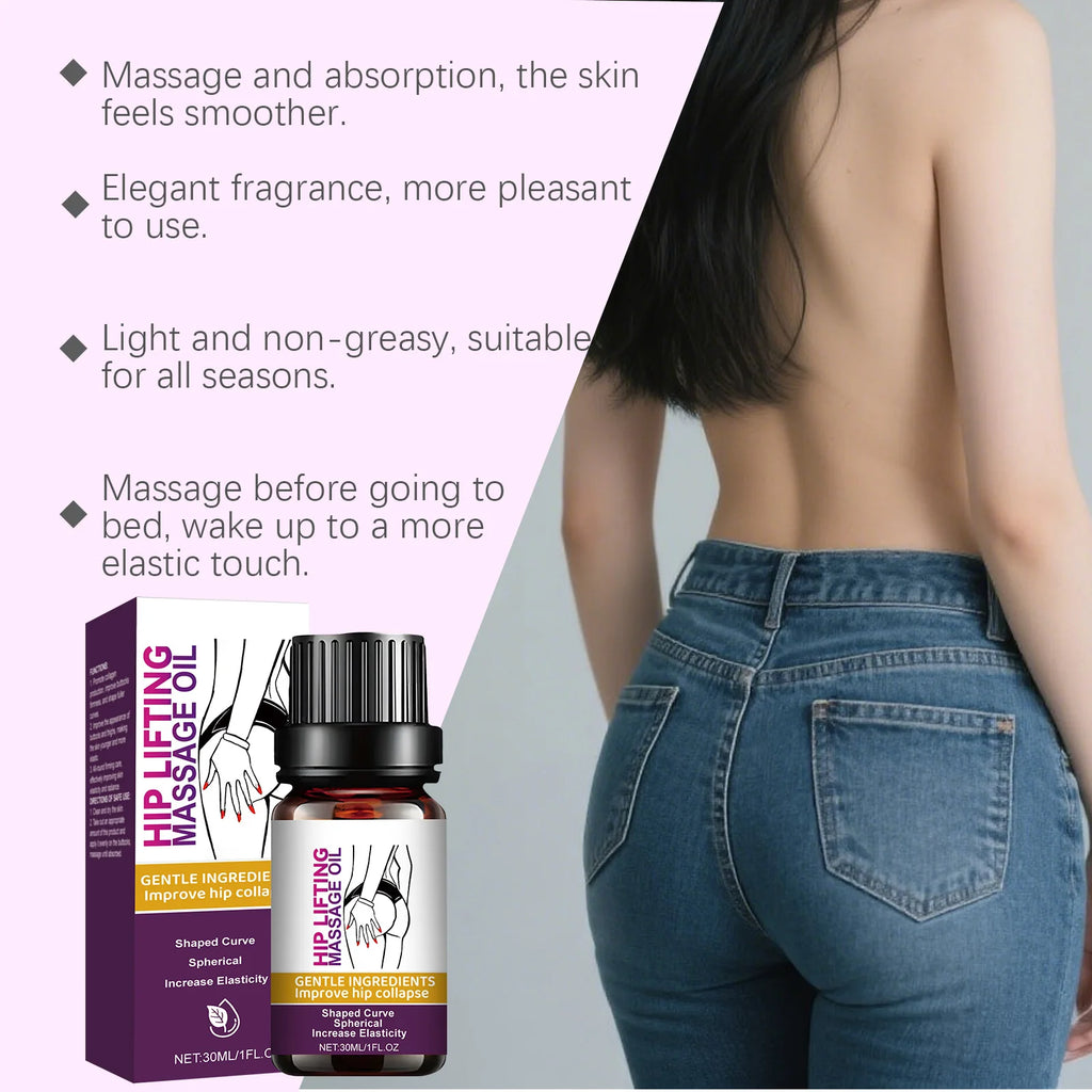 Ricinus Hip Firming Massage Oil | Collagen & Body Shaping 30ml Body Firming Oil Zpaxo