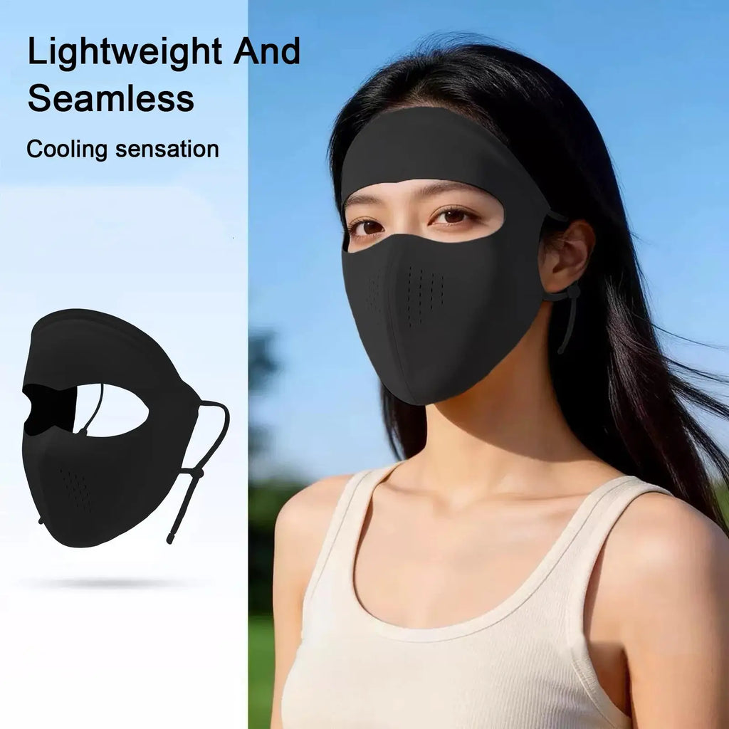 UV Protection Face Mask – Cooling Breathable Sun Shield UV Sun Face Mask Zpaxo