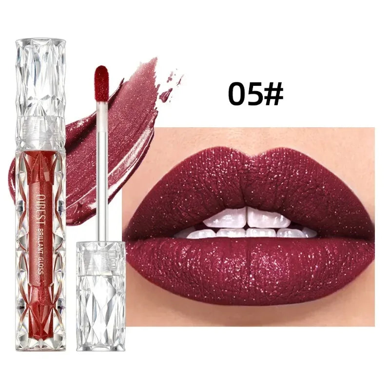 Waterproof Diamond Liquid Lipstick Moisturizing Long-lasting Matte Zpaxo 05