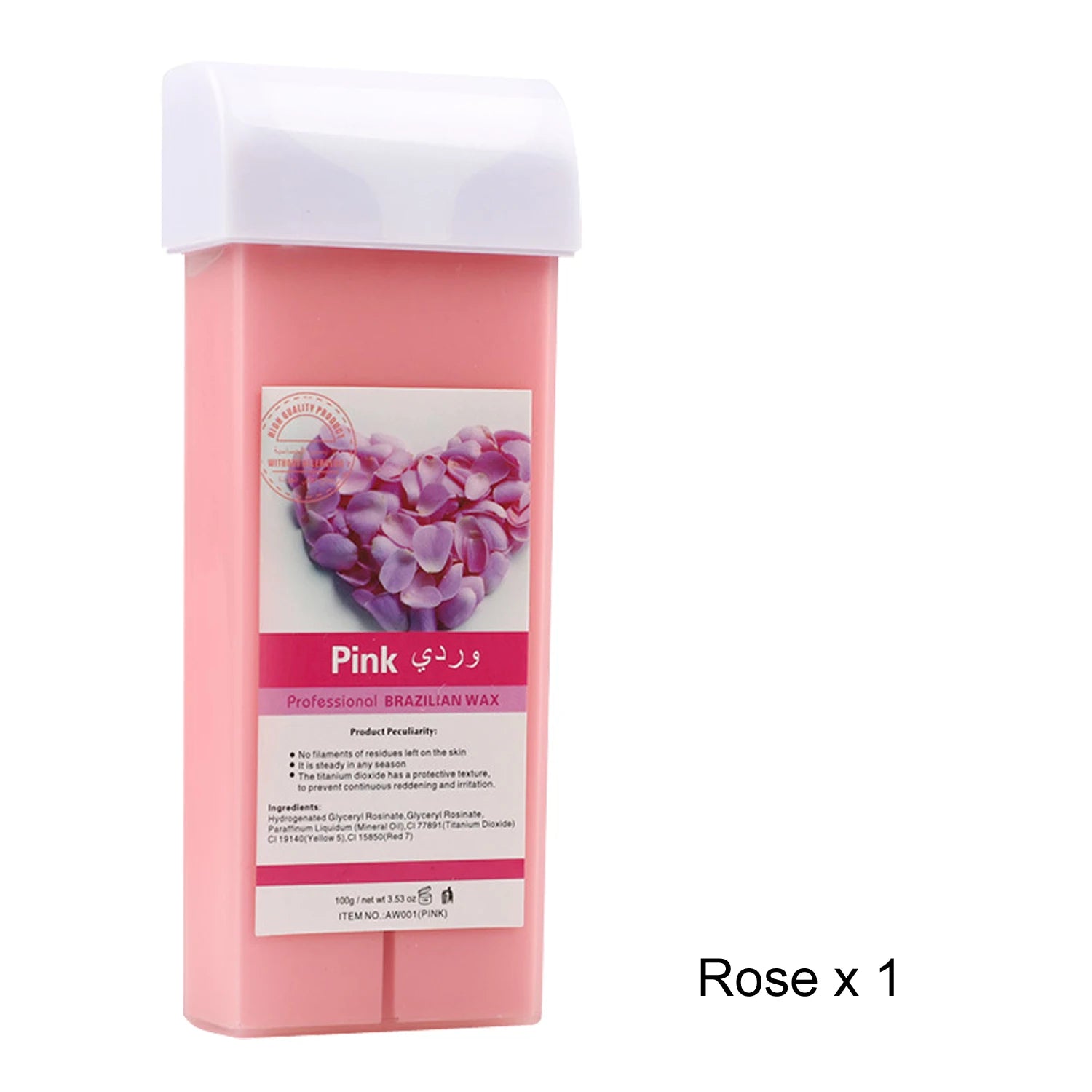 3-in-1 Roll-On Waxing Kit – Soft Wax Heater & Strips Unisex Roll-On Waxing Kit Zpaxo 072-Rose
