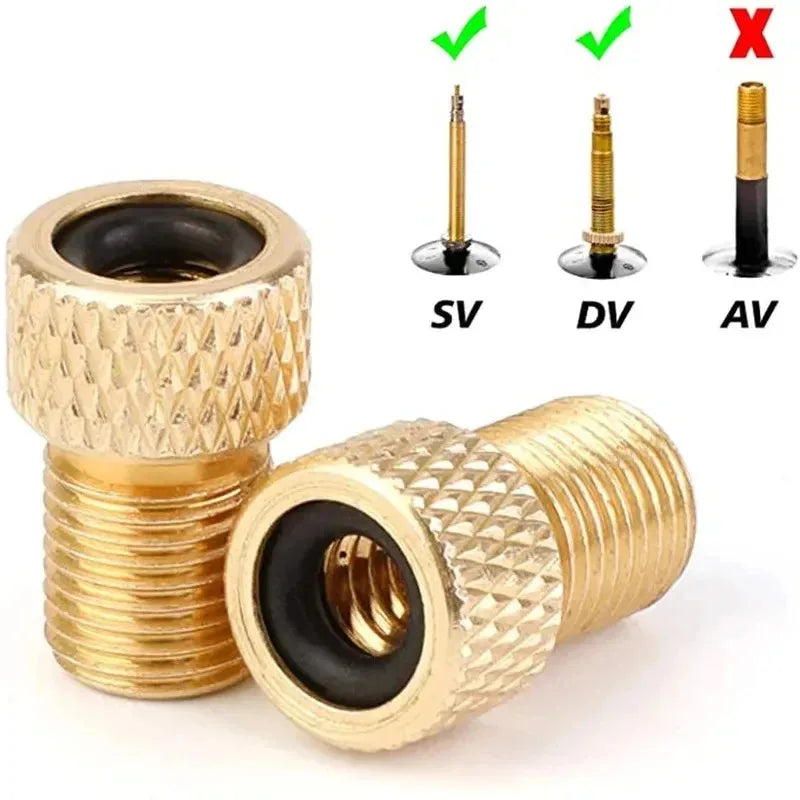 Presta to Schrader Valve Adapter Caps | MTB & Road Bike
