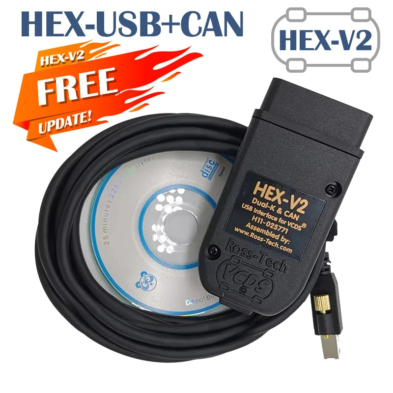 Multilingual OBD2 Diagnostic Scanner Cable 2026 Model Compatible VW Zpaxo