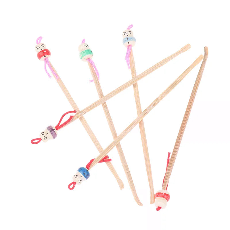 10 Bamboo Ear Cleaning Spoon Cartoon Head Earwax Removal Skid Zpaxo