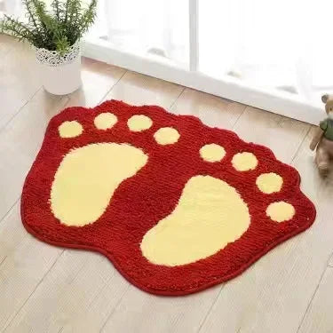1 Bath Mat Anti Slip Absorbent Ultra-fine Fiber Soft Comfortable Zpaxo red-40x60cm