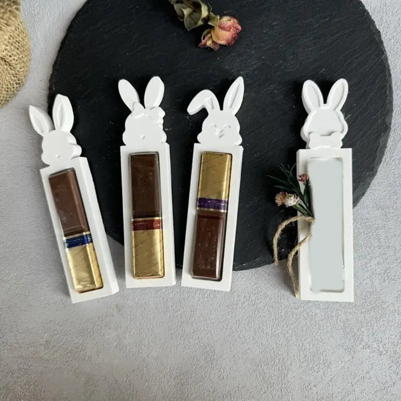 Easters Rabbits Molds Chocolate Holder Epoxy Resin Castings Box