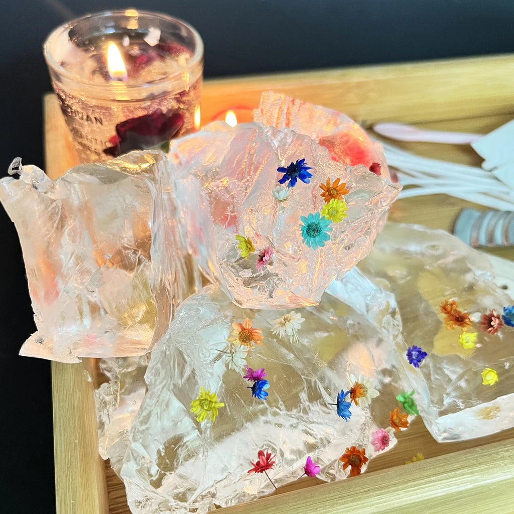 200g Transparent Jelly Gel Wax – DIY Crystal Candle Making Set Candle Making Wax Zpaxo