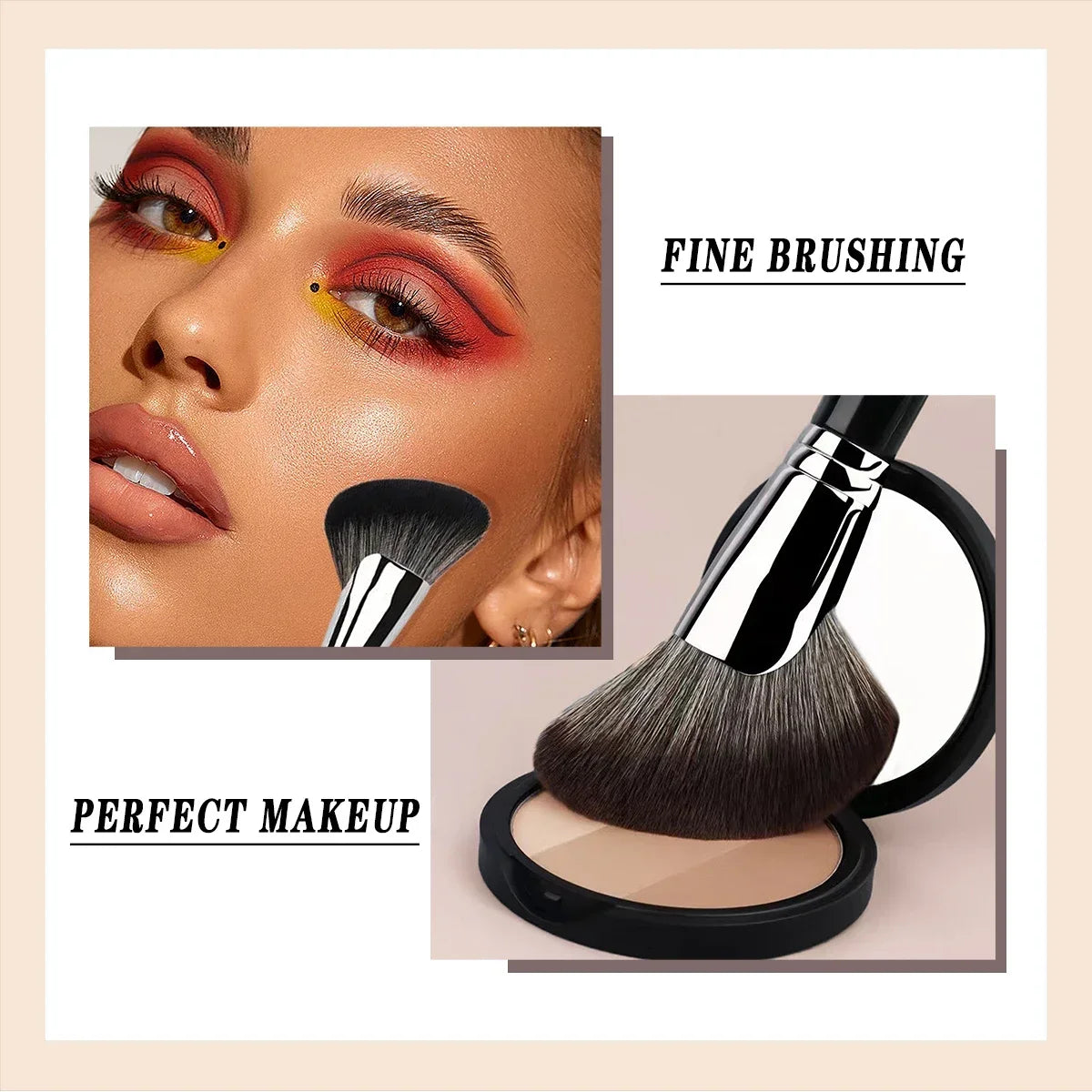 Fluffy Soft Large Powder Brush Blusher Repair Multi-function Beginner Zpaxo