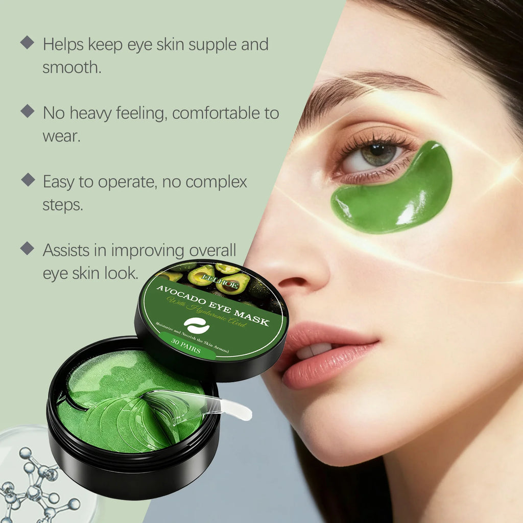 Eelhoe Hyaluronic Acid Under Eye Masks 30 Pairs | Dark Circles Under Eye Mask Zpaxo