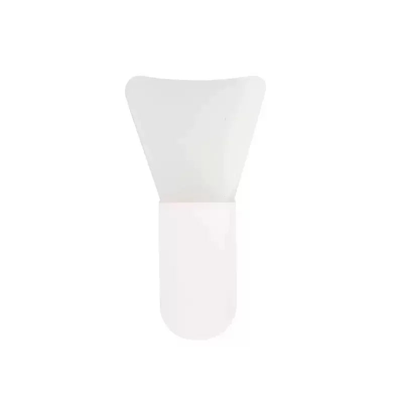 Mini silicone facial mask brush, soft head, short style, application type makeup brush, facial beauty tool Zpaxo style c-1pc