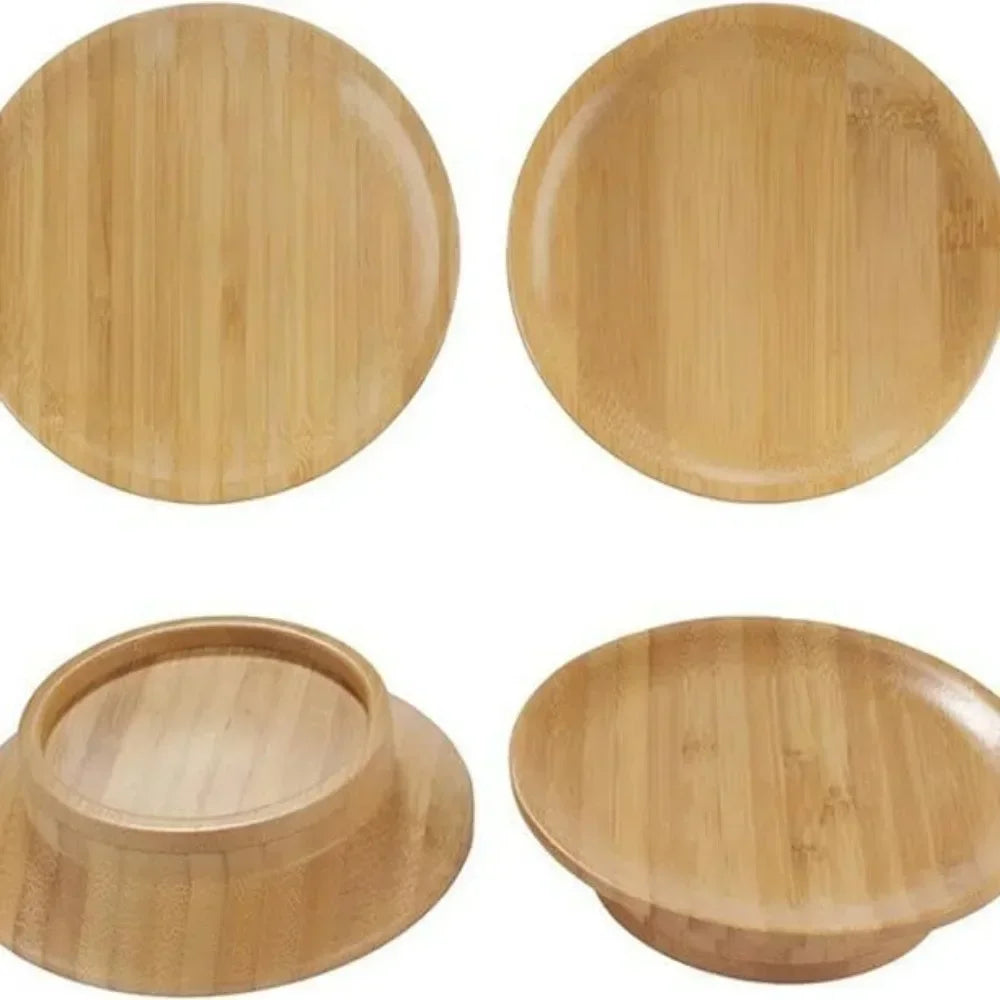 Bamboo Reusable Cup Lid for Red Wine and Food Platters Packaging with Splash-proof Function Bamboo Cup Lid Coasters 10*16*7cm Zpaxo