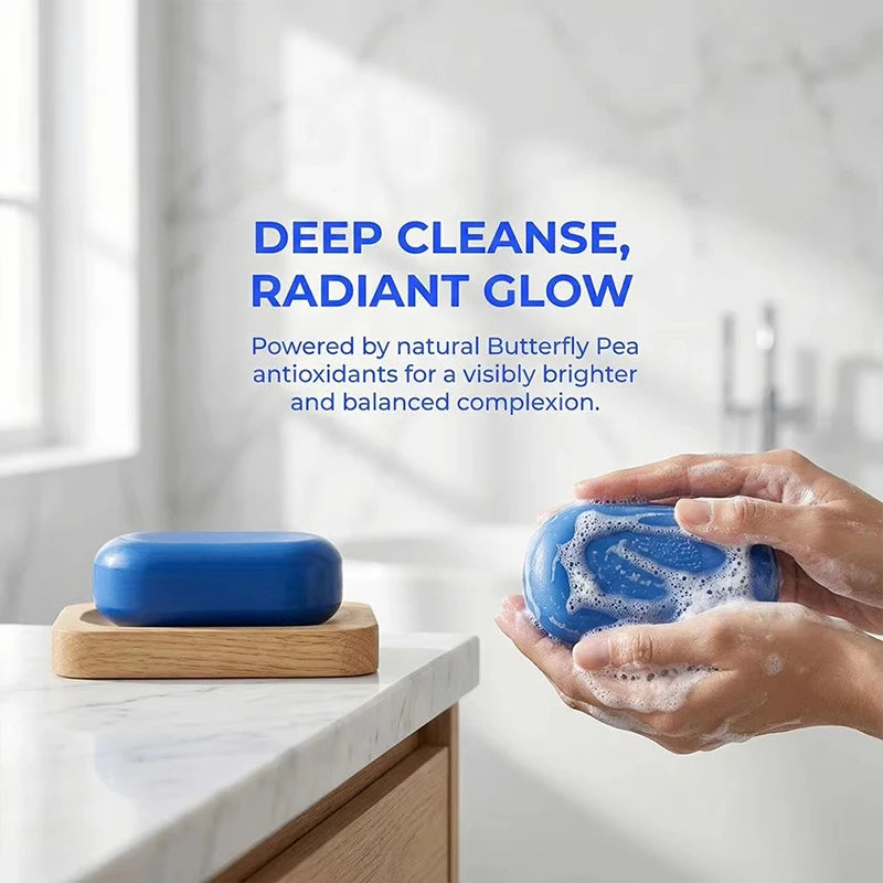 Fresh Blue Natural Handmade Soap – Deep Cleansing & Moisturizing Handmade Soap Bar Zpaxo