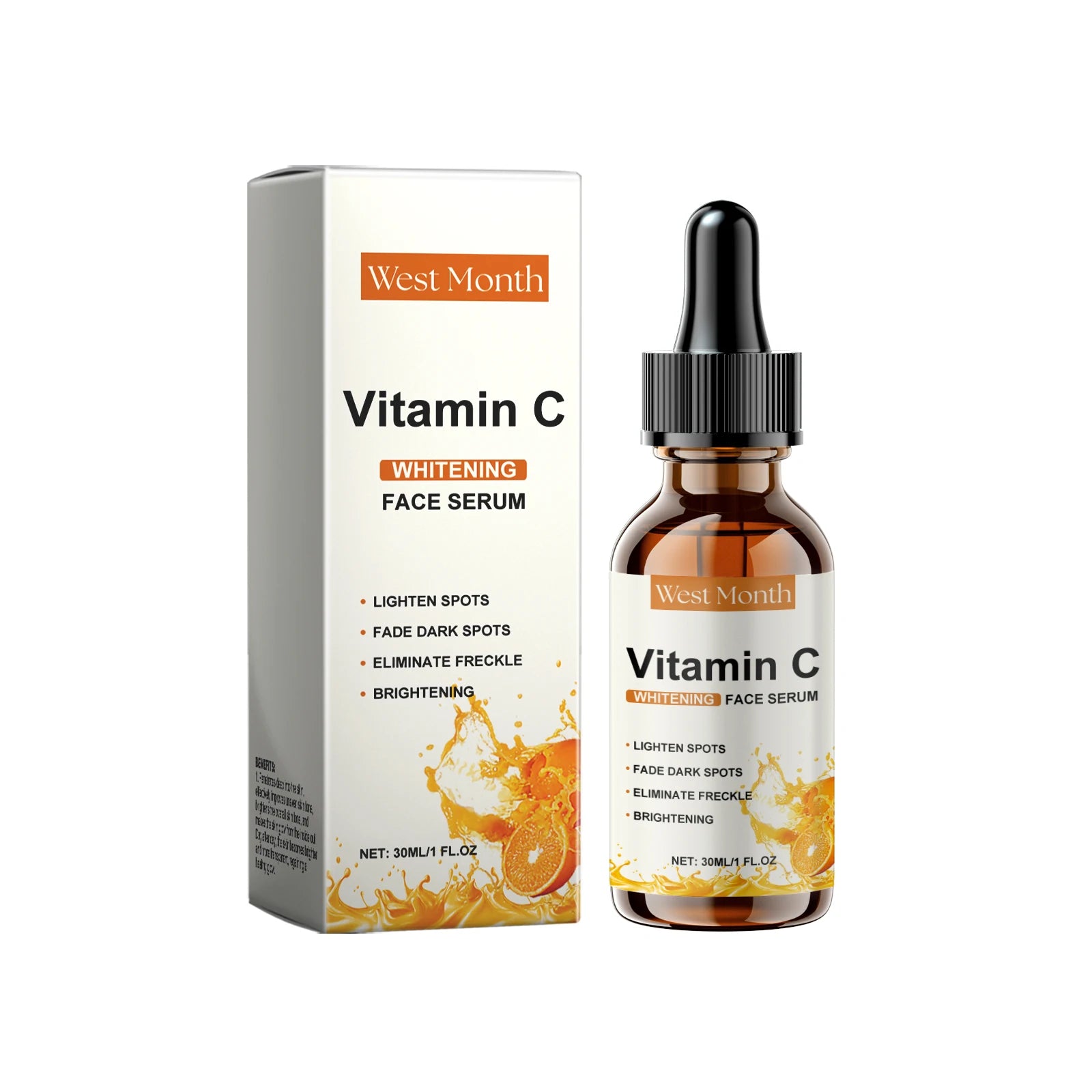 Vitamin C Serum – Dark Spot Remover & Brightening Facial Essence Brightening Face Serum Zpaxo 30ml Boxed